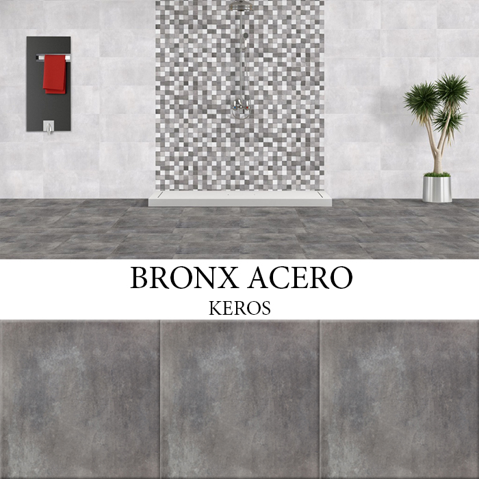KEROS BRONX ACERO 33x33